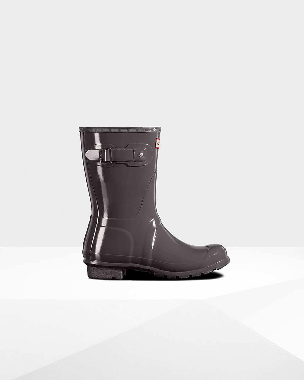 Botas de Lluvia Cortas Hunter Mujer - Original Gloss - Grises - MWYJSFG-29